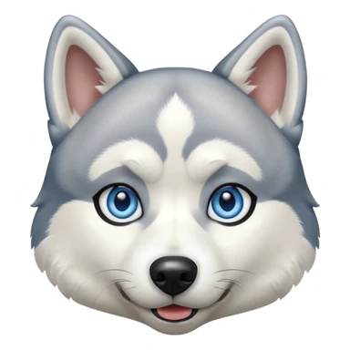different dog full image husky sitting sticker
