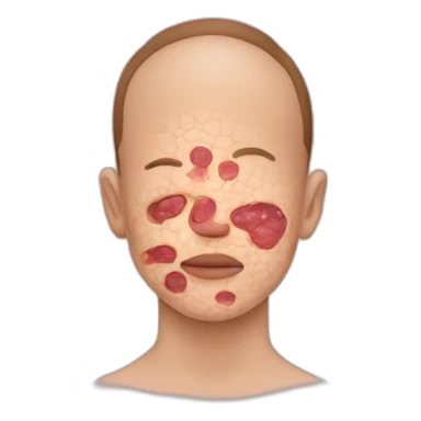 a skin disease sticker
