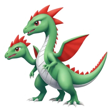Grovyle-Sceptile-Salamence-Latias-Reshiram-fusion  sticker