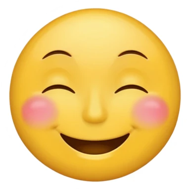 Round face emoji sticker  😁- radiant and big smiley face with smiling closed eyes sticker