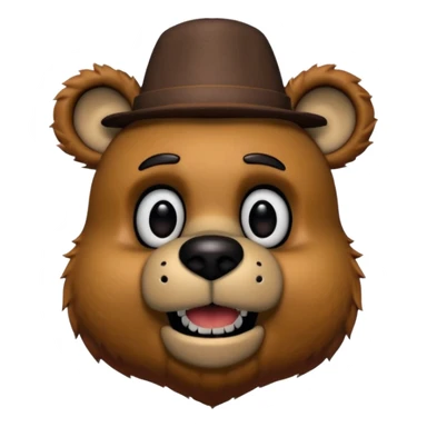 Freddy Fazbear (small hat) from Five Nights At Freddy's Movie sticker