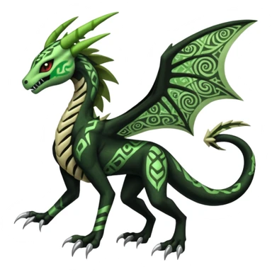 Meloetta-Venom-Scyther-Zekrom-Salandit-fusion, full body, tribal markings, full body sticker