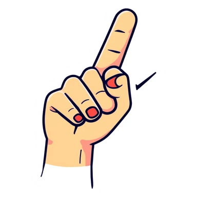 Hand with finger marked with voting ink sticker