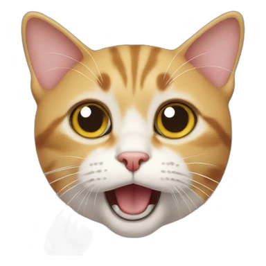 surprised cat sticker