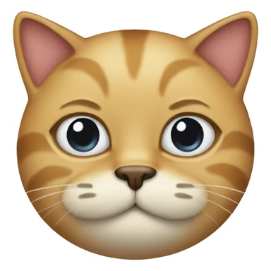 Cat with moustache  sticker