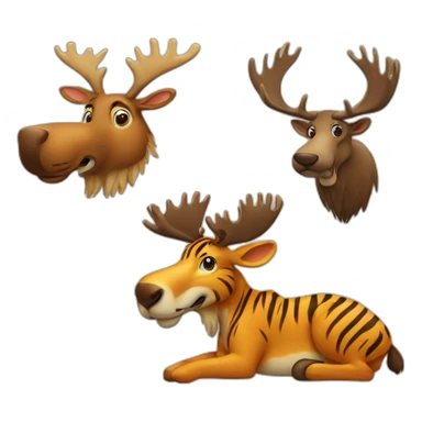 Moose Tiger sticker