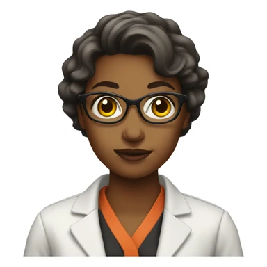 female curator in science museum  sticker