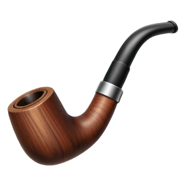 pipe en bois de magritte sticker