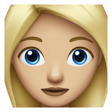 blonde woman blue eyes. crying  sticker