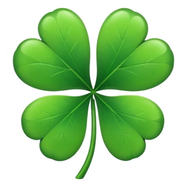 GREEN LEAF FOUR CLOVER sticker