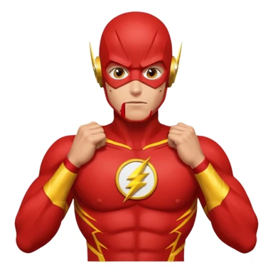 The Flash with stars in his eyes sticker
