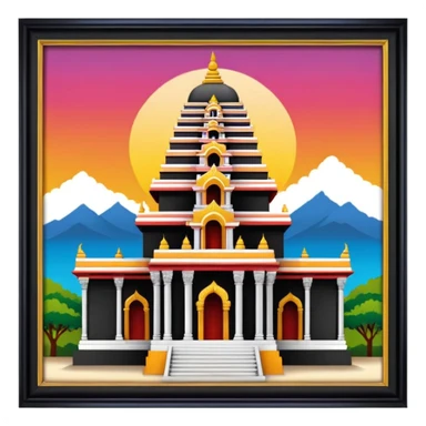 Tamil nadu Temple sticker