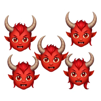 Cute demons sticker