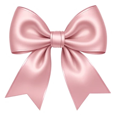 Powder pink bow sticker