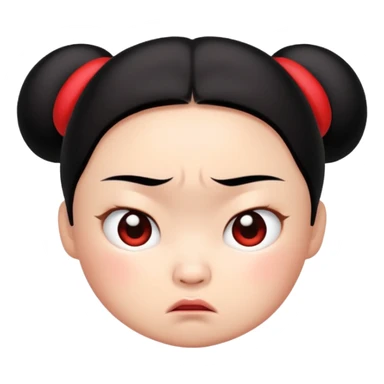 Pucca enojada  sticker
