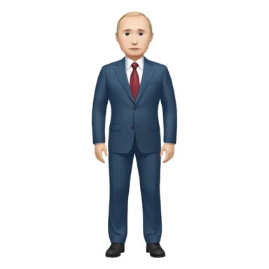 путин во весь рост, голова больше тела  sticker