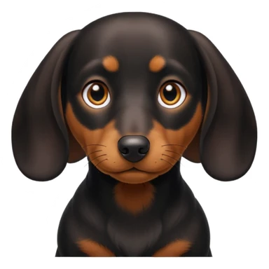 dachsund black sticker