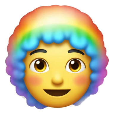 Glowing rainbow aura sticker