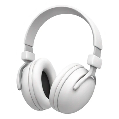White headphones sticker