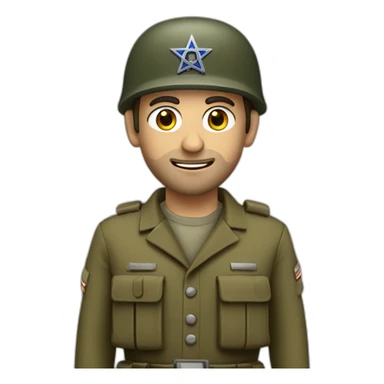 jewish combat solider  sticker