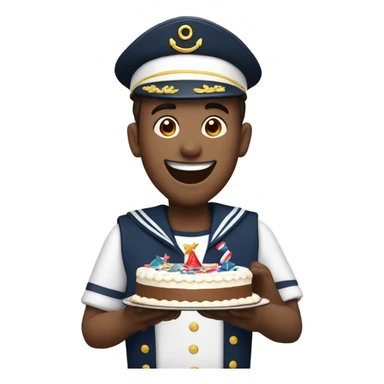 A  sailor in the navys birthday party sticker