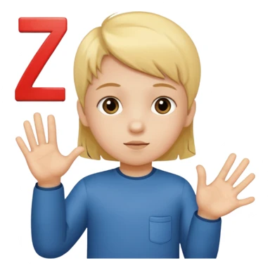 A Lil kid holding 6 7 sticker