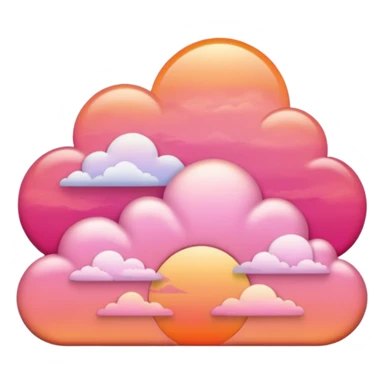 Sunset clouds  sticker