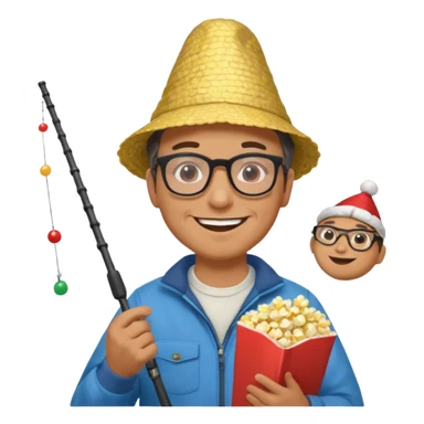 Male accountant loves fishing  movies and comics and is Italian sticker