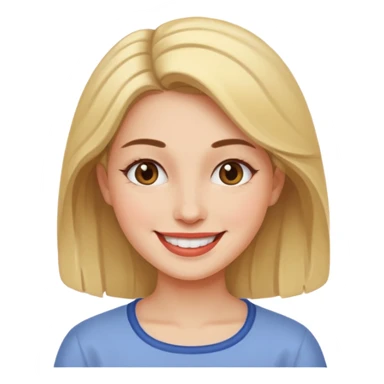 Women painting smilling sticker