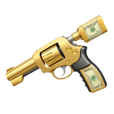 Money gun Animated like the one on Tik tok sticker