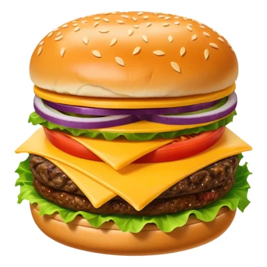 cheese burger sticker