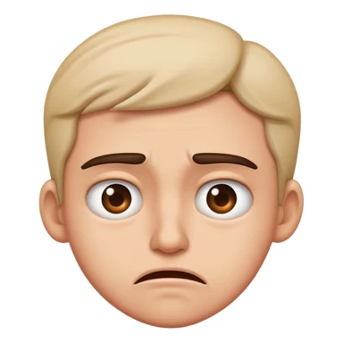 Disgusted confused face  sticker
