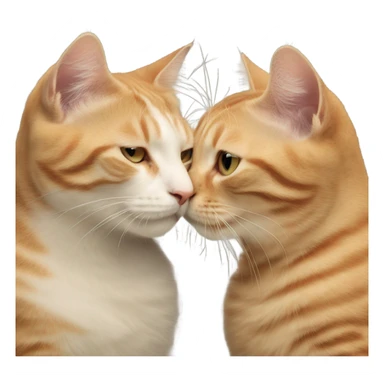 Cat giving a kiss sticker