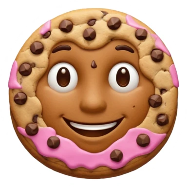 cookie man shape half body sticker