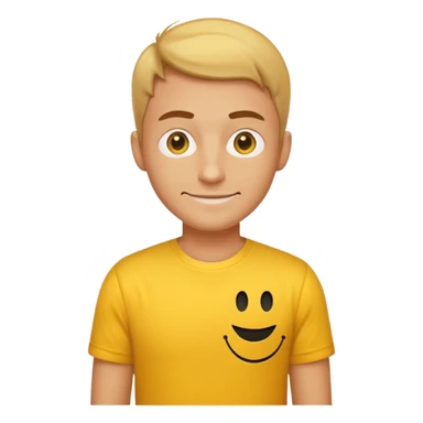 a cool programmer yello smiley sticker