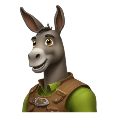Travis scott mixed with Donkey from shrek sticker