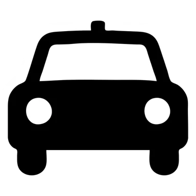 a car icon, simple and clean sticker