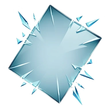 broken glass sticker