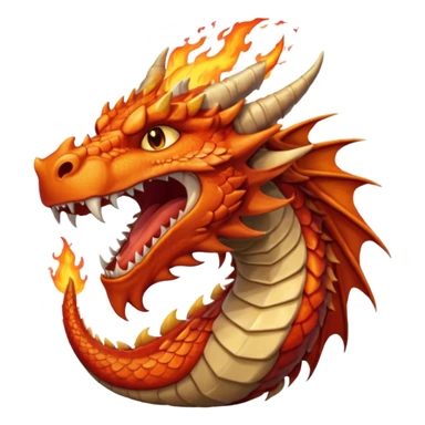 I need a character for an educational geography course in the style of a dragon that roars with fire sticker