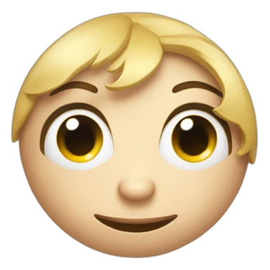 3d sphere with a cartoon deepslate texture with big feminine eyes sticker