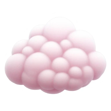 Pink cloud with snow and snowflakes sticker