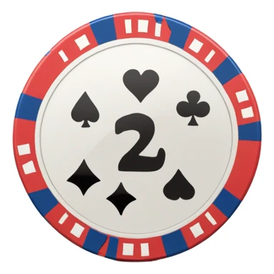 poker chip sticker