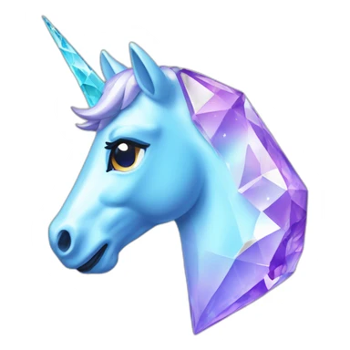 Crystal unicorn jewel sticker