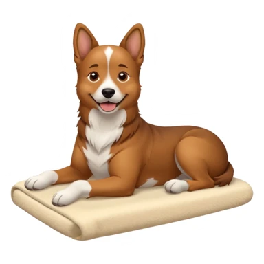 dog getting massage sticker