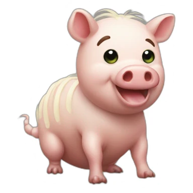 Centipede pig sticker