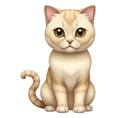 Colorful exotic tropical shiny Fantasy-Siamese-Scottish-Fold-feline-Fakémon-feline-hybrid (full body) sticker