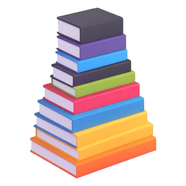 neat stack of manga volumes sticker