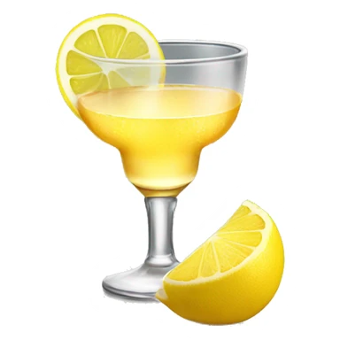 tequila shot with yellow lemon sticker