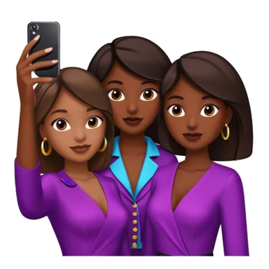 girls taking selfie in club sticker