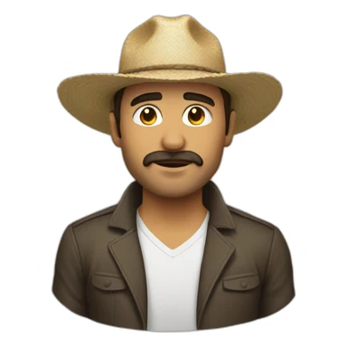 Hombre gordo playa sticker